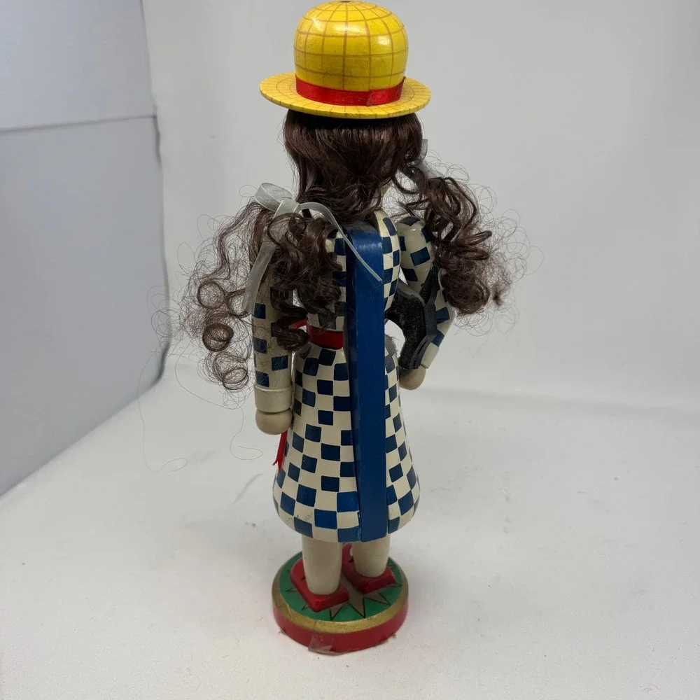 Vintage‎ Kurt S Adler Wizard of Oz Dorothy Nutcracker Wooden Ruby Slippers 14